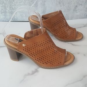 Dr Scholls Promise 6.5 Slip On mule sandal heels